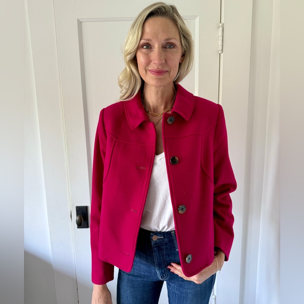 Boden Fuchsia Blazer Jacket